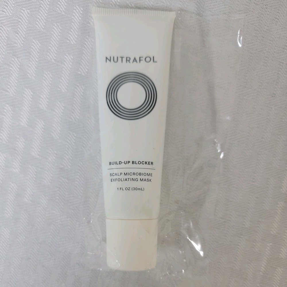 Nutrafol Build-Up Blocker Scalp Microbiome Exfoliating Mask 1 oz NEW Sealed Mini